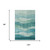 8' X 10' Teal And Aqua Abstract Washable Area Rug With UV Protection 8' X 10' Teal And Aqua Abstract Washable Area Rug With UV Protection