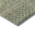 8' X 10' Artichoke Green Gray And Beige Striped Washable Area Rug With UV Protection