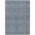 5' X 8' Navy Blue Ivory And Plum Oriental Washable Indoor Outdoor Area Rug 5' X 8' Navy Blue Ivory And Plum Oriental Washable Indoor Outdoor Area Rug
