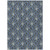 5' X 8' Navy Blue And Charcoal Seashell Washable Indoor Outdoor Area Rug 5' X 8' Navy Blue And Charcoal Seashell Washable Indoor Outdoor Area Rug