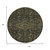 8' X 8' Charcoal Olive Green And Silver Floral Washable Round Rug With UV Protection 8' X 8' Charcoal Olive Green And Silver Floral Washable Round Rug With UV Protection