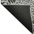 10' X 14' Gray And Black Animal Print Washable Area Rug With UV Protection