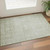 3' X 5' Artichoke Green And Ivory Damask Washable Area Rug With UV Protection 3' X 5' Artichoke Green And Ivory Damask Washable Area Rug With UV Protection