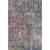 5' X 8' Pewter Gold And Eggplant Abstract Washable Area Rug With UV Protection 5' X 8' Pewter Gold And Eggplant Abstract Washable Area Rug With UV Protection