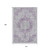 10' X 14' Purple And Silver Oriental Washable Area Rug With UV Protection 10' X 14' Purple And Silver Oriental Washable Area Rug With UV Protection