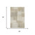 3' X 5' Taupe And Ivory Geometric Washable Area Rug With UV Protection 3' X 5' Taupe And Ivory Geometric Washable Area Rug With UV Protection