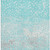 9' X 12' Aqua Gray And Ivory Polka Dot Washable Area Rug With UV Protection