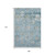 9' X 12' Teal Gold And Ivory Oriental Washable Area Rug With UV Protection