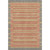 5' X 8' Pewter Salmon And Gold Striped Washable Area Rug With UV Protection 5' X 8' Pewter Salmon And Gold Striped Washable Area Rug With UV Protection