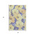 3' X 5' Wheat And Lavender Floral Washable Area Rug With UV Protection 3' X 5' Wheat And Lavender Floral Washable Area Rug With UV Protection
