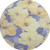 8' X 8' Wheat And Lavender Floral Washable Round Rug With UV Protection 8' X 8' Wheat And Lavender Floral Washable Round Rug With UV Protection