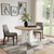 59" Brown and White Wood Oval Cross Legs Coffee Table 59" Brown and White Wood Oval Cross Legs Coffee Table