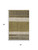3' X 5' Coffee Ivory And Gray Striped Washable Area Rug With UV Protection 3' X 5' Coffee Ivory And Gray Striped Washable Area Rug With UV Protection