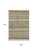 9' X 12' Chocolate Gray And Ivory Striped Washable Area Rug With UV Protection 9' X 12' Chocolate Gray And Ivory Striped Washable Area Rug With UV Protection