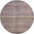 8' Blue Beige And Gray Striped Washable Round Rug With UV Protection 8' Blue Beige And Gray Striped Washable Round Rug With UV Protection