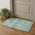 3' X 5' Aqua And Teal Oriental Washable Area Rug With UV Protection 3' X 5' Aqua And Teal Oriental Washable Area Rug With UV Protection