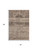 3' X 5' Brown And Taupe Oriental Washable Area Rug With UV Protection 3' X 5' Brown And Taupe Oriental Washable Area Rug With UV Protection