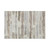 3' X 5' Linen Gray And Ivory Striped Washable Area Rug With UV Protection
