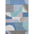 9' X 12' Sky Blue Teal And Ivory Geometric Washable Area Rug With UV Protection 9' X 12' Sky Blue Teal And Ivory Geometric Washable Area Rug With UV Protection