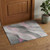 3' X 5' Pink Gray And Silver Abstract Washable Area Rug With UV Protection 3' X 5' Pink Gray And Silver Abstract Washable Area Rug With UV Protection