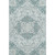 3' X 5' Teal Gray And Silver Medallion Washable Area Rug With UV Protection