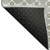 8' Gray Silver And Beige Geometric Washable Round Rug With UV Protection