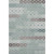 9' X 12' Teal Gray And Silver Geometric Washable Area Rug With UV Protection
