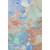 5' X 8' Coral Teal And Copper Abstract Washable Area Rug With UV Protection
