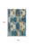 8' X 10' Teal Gold And Silver Geometric Washable Area Rug With UV Protection 8' X 10' Teal Gold And Silver Geometric Washable Area Rug With UV Protection