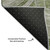 5' X 8' Artichoke Green Gray And Silver Geometric Washable Area Rug With UV Protection