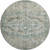 8' Sage Beige And Teal Oriental Washable Round Rug With UV Protection 8' Sage Beige And Teal Oriental Washable Round Rug With UV Protection