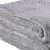 Set of Two Light Gray Cotton 30" X 54" Quick Dry Terry Cloth Bath Towels
