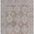 8' X 10' Terra Cotta And Teal Oriental Washable Area Rug With UV Protection