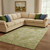 8' X 10' Artichoke Green And Beige Oriental Washable Area Rug With UV Protection 8' X 10' Artichoke Green And Beige Oriental Washable Area Rug With UV Protection