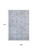 9' X 12' Sky Blue And Gray Oriental Washable Area Rug With UV Protection 9' X 12' Sky Blue And Gray Oriental Washable Area Rug With UV Protection