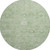 8' Artichoke Green And Ivory Damask Washable Round Rug With UV Protection 8' Artichoke Green And Ivory Damask Washable Round Rug With UV Protection