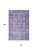 10' X 14' Purple And Ivory Oriental Washable Area Rug With UV Protection 10' X 14' Purple And Ivory Oriental Washable Area Rug With UV Protection