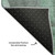 9' X 12' Teal Gray And Ivory Floral Washable Area Rug With UV Protection