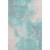 5' X 8' Teal And Peach Abstract Washable Area Rug With UV Protection