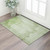 3' X 5' Artichoke Green And Ivory Abstract Washable Area Rug With UV Protection 3' X 5' Artichoke Green And Ivory Abstract Washable Area Rug With UV Protection