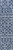 8' Blue And Ivory Trellis Indoor Outdoor Runner Rug 8' Blue And Ivory Trellis Indoor Outdoor Runner Rug