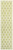8' Green And Cream Geometric Indoor Outdoor Runner Rug 8' Green And Cream Geometric Indoor Outdoor Runner Rug