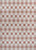 5' X 8' Salmon And Cream Geometric Indoor Outdoor Area Rug