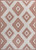 5' X 8' Salmon And Cream Moroccan Indoor Outdoor Area Rug 5' X 8' Salmon And Cream Moroccan Indoor Outdoor Area Rug