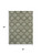 3' X 5' Green And Cream Floral Indoor Outdoor Area Rug 3' X 5' Green And Cream Floral Indoor Outdoor Area Rug