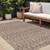 8' X 10' Natural And Black Trellis Indoor Outdoor Area Rug 8' X 10' Natural And Black Trellis Indoor Outdoor Area Rug