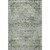 8' X 10' Artichoke Green And Gray Floral Medallion Washable Area Rug With UV Protection