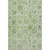 9' X 12' Artichoke Green And Gray Damask Washable Area Rug With UV Protection 9' X 12' Artichoke Green And Gray Damask Washable Area Rug With UV Protection