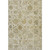 10' X 14' Beige And Wheat Damask Washable Area Rug With UV Protection