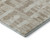 5' X 8' Taupe And Beige Striped Washable Area Rug With UV Protection